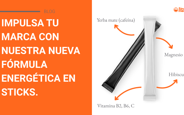 Ingredientes de nuestra fórmula energética en formato sticks.